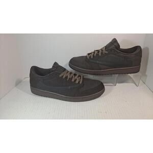 Travis Scott Jordan 1 Velvet Brown Sneakers Size 13